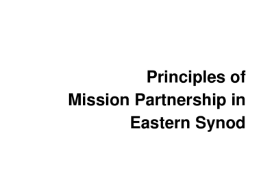 Principles of Mission Partnerships