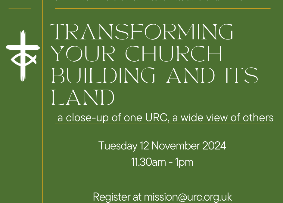 Buildings for Mission Forum webinar – Tuesday 12 November 2024 11:30 – 1pm